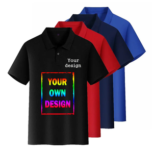 Hot Selling Blank Polo Shirts Custom Logo 100% Polyester Golf Uniform Polo Shirt for Men
