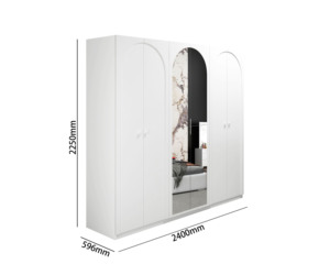 NOVA White Teddy Fabric Camas dobles Queen Crema tapizado King Size Bed Chambre a Coucher Juegos completos de dormitorio Muebles - Product Image 6