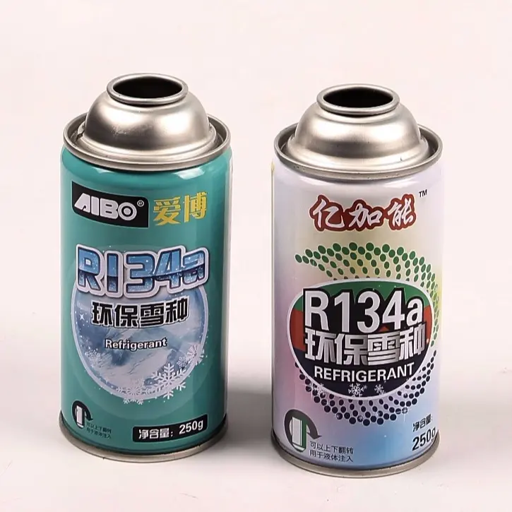 Bomboletta refrigerante ambientale ad alta pressione in banda stagnata R134a per il commercio all'ingrosso