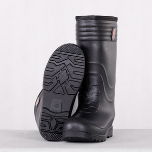 รองเท้าบูทยาง PVC แบบหุ้มข้อกลาง ป้องกันการลื่น ทนน้ำมัน ทนกรด ทนด่าง ใช้ได้ทั้งชายและหญิง สำหรับงานแปรรูปอาหาร ครัว และการเพาะเลี้ยงสัตว์น้ำ - Product Image 3