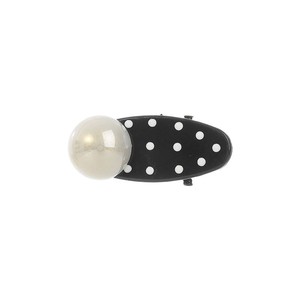 Pinza para el pelo con perlas y lunares para mujer, nuevo estilo 2025, pinza para flequillo lateral, accesorio para el pelo de la frente, horquilla, popular en línea. - Product Image 5