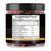 Gummies de Shilajit Pur de l'Himalaya Marque Blanche OEM avec Ashwagandha pour l'Énergie, le Soutien Immunitaire et la Santé Globale des Hommes et des Femmes