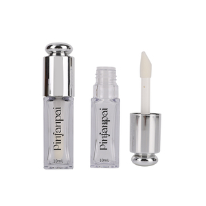 Phong cách chất lượng cao 5 ml Lipgloss Wand tùy chỉnh logoclear pha lê <span class=keywords><strong>Lip</strong></span> <span class=keywords><strong>Gloss</strong></span> ống với rõ ràng màu hồng Tops với cây Đũa Phép - Product Image 1