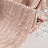 Tissu en mousseline de polyester 100 % léger, satiné, rayé, peint à la main, pour foulard femme, MOQ 1009, pour commande d'essai