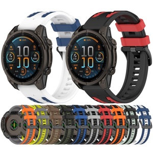 <span class=keywords><strong>Bracelet</strong></span> en silicone Quickfit 22 mm 26 mm pour montre connectée Garmin <span class=keywords><strong>Fenix</strong></span> 8 47 mm/7s Pro/6S Pro/<span class=keywords><strong>5s</strong></span> Plus, réglable en caoutchouc Easyfit CHARM - Product Image 1