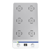 Agitateur magnétique multi-positions numérique à grande capacité 9x1000ml, prix fabricant