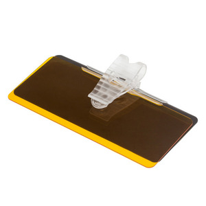 Car Sun Visor Front Windshield <b>Shade</b> PVC Anti Glare Day Night Use Buckle Installation Toyota Applicable Solid Color - Product Image 2