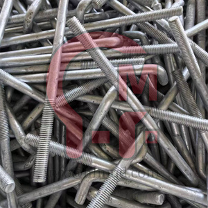 HLM Free Sample j Type Anchor <strong>Bolt</strong> Foundation <strong>Bolt</strong> L Type Screws Pre-embedded Anchor Carbon Steel <strong>Hook</strong> <strong>Bolts</strong> - Product Image 4