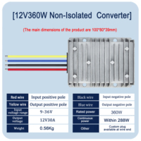 Yüksek güç 120W DC voltaj regülatörü güç modülü 9V 36V için 12V pil dönüştürücü motorlar ev ve otomotiv kullanımı için
