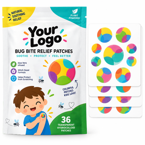 Alivia Picaduras de Insectos, Protege la Piel, Reduce la Picazón, Calma la Irritación, Parches para Aliviar Picaduras de Insectos a Base de Plantas, Aptos para Niños - Product Image 1