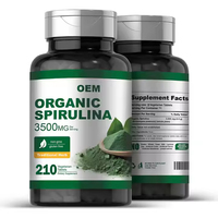 Comprimés de spiruline verte en vrac OEM suppléments vente en gros de comprimés de poudre de chlorella pour adultes pas pour les femmes enceintes