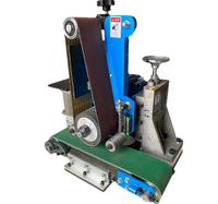 Petit ponceur à bande pour tôles métalliques avec moteur, idéal pour le ponçage de l'acier plat