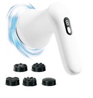 Máquina Masajeadora Adelgazante, Masajeador de Vibración de Cuerpo Completo con 5 Cabezales de Masaje, Dispositivo Recargable para Esculpir el Cuerpo