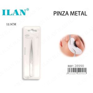Pinzette in Metallo Ilan 12,5 Cm per Extension Ciglia - Product Image 1