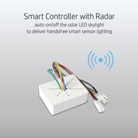 Plafonnier LED solaire 30W avec capteur radar intelligent, éclairage solaire jour et nuit pour usage domestique