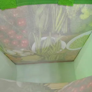 カスタムプリントエコ再利用可能なスーパーマーケット食料品プロモーション布卸売ショッピング不織布キャリーファブリックトートバッグ