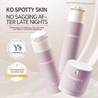 YSJ Ensemble Crème et Sérum Visage Hydratant Anti-rides Éclaircissant Rajeunissant à la Vitamine C et Niacinamide pour Adultes Tous Types de Peau