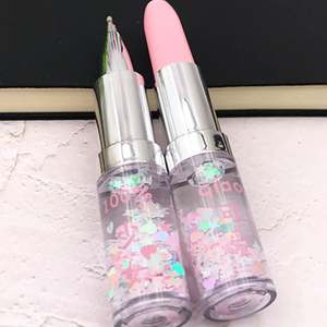 Bolígrafo de Alta Calidad con Forma de Lápiz Labial, Mini Bolígrafo con Forma de Lápiz Labial con Aceite de Flores - Product Image 6