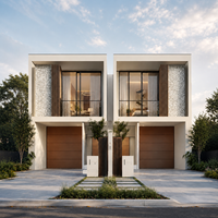 Maisons modulaires préfabriquées de luxe, imperméables, en duplex, pour la construction de villas, d'appartements, d'hôtels, de bureaux et de bâtiments en structure acier.