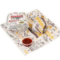 Boîtes d'emballage personnalisées à emporter pour frites poulet hamburger Boîtes en papier pour restauration rapide Conteneurs Boîte en papier hygiénique désinfectée