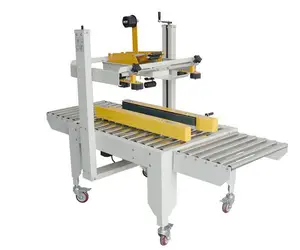 Semi automatic carton box paper taping sealing machine for production line