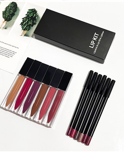 Coffret de maquillage 3 pièces avec logo personnalisé, crayon à lèvres mat imperméable, huile à lèvres et gloss à lèvres - Product Image 4