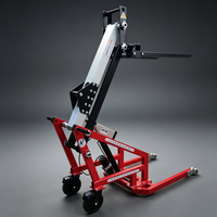Ventes d'usine - Mini chariot élévateur semi-électrique portable à bras courbé de 600 kg, transpalette AWD, batterie lithium-ion, fourche de 1000 mm