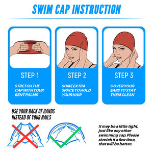 <span class=keywords><strong>Gorro</strong></span> de natación para adultos con logotipo personalizado <span class=keywords><strong>gorro</strong></span> de natación de látex de silicona para uso en <span class=keywords><strong>piscina</strong></span> - Product Image 6