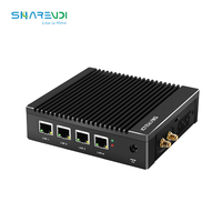 Mini PC ShareVDI con Doble Módem 4G, NUC 4LAN N3710 N100 N150, Router Firewall Pfsense Sin Ventilador para Uso Industrial