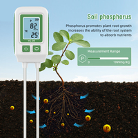 Testeur de sol 4 en 1 YG-09, capteur de température/azote/phosphore/potassium, analyseur de nutriments pour le jardinage, l'agriculture et la plantation en pot