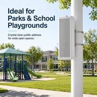 Altavoz de Columna PA Inalámbrico para Exteriores con Red IP LEEPAG H-4011 para Parques Infantiles y Estaciones, Tamaño Personalizable, Asistente de Voz con IA