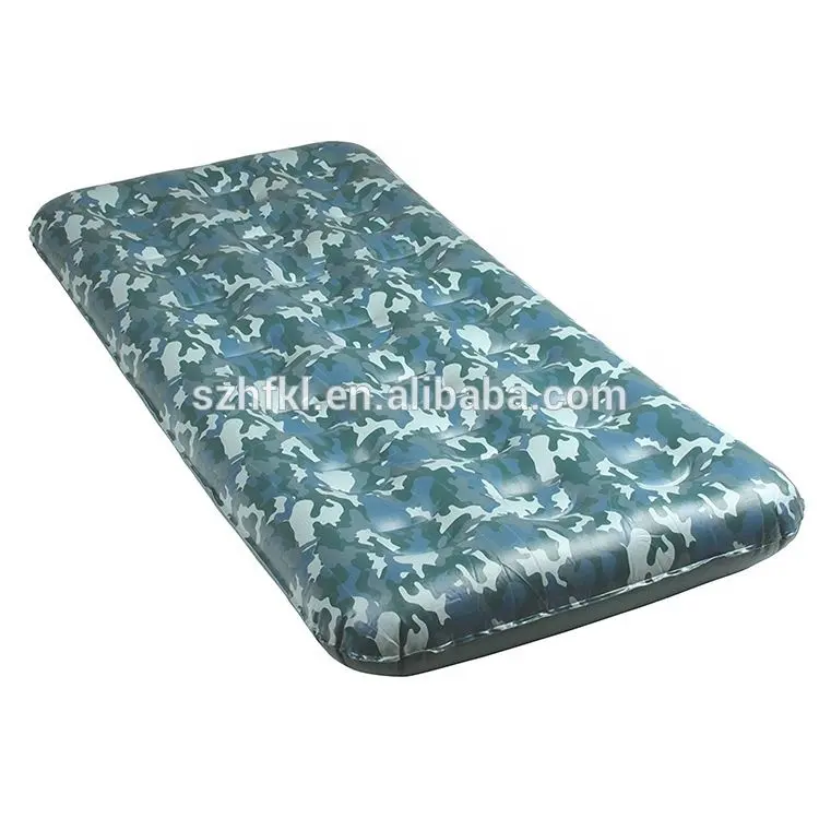 thick material lightweight camouflage kids air mattress inflatable camping airbed