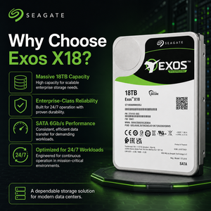 Disque dur d'entreprise <span class=keywords><strong>Seagate</strong></span> Exos X18 <span class=keywords><strong>ST18000NM000J</strong></span> 18 To, 3,5 pouces, SATA 6 Gb/s, 7200 tr/min, 256 Mo de cache, Hélium CMR - Product Image 2