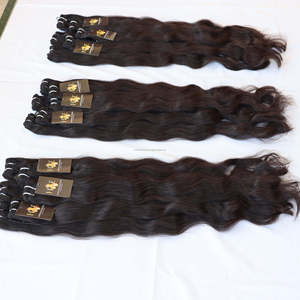 Fournisseurs en gros de mèches de cheveux humains vierges bruts non traités, alignées sur les cuticules, provenant de temples indiens - Product Image 2