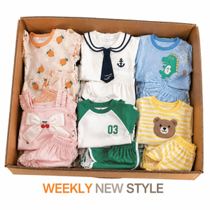 Ropa de Verano para Niños, 4 Estaciones, Surtido Aleatorio, Conjuntos de Ropa para Bebés Niños y Niñas, Sin Marca, Venta al Por Mayor, Stock Disponible, Listo para Enviar - Product Image 1