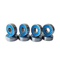 Roulement en acier chromé de haute qualité personnalisé 608 ABEC-9 en oxydation noire avec logo personnalisé pour skateboard, patins à roulettes, roller