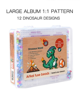 Juguete Pindou, Paquete de 5000 Piezas Educativas de Dinosaurios, Animales, Planeta Océano, Navidad, Tráfico, <span class=keywords><strong>Hama</strong></span> Perler, para Planchar con Tablero de Clavijas - Product Image 3