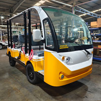 Nouvel Arrivage – Bus Électrique Touristique à Batterie, Modèle Ouvert, Haute Durabilité, Longue Portée, Capacité 8, 11, 14, 17, 23, 27 Passagers, à Vendre