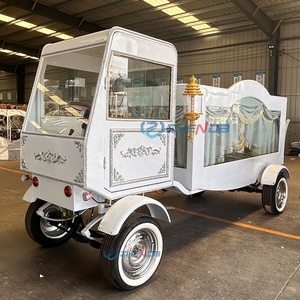 Zhenda Special Transport Manufacturers – Remorque de moto funéraire électrique vintage avec sièges en cuir et pneus pneumatiques - Product Image 4