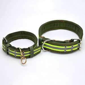 Vente en gros Collier de chien épais classique réglable, réfléchissant plus large, plusieurs couches, couvre-cou de grand chien, double aiguille - Product Image 2