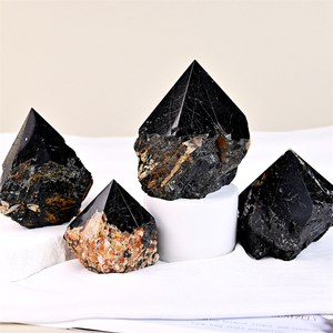 Groothandelsprijs Kristal Ruwe Toren Natuurlijke Reiki Steen Zwarte Toermalijn Half Gepolijst Punt Voor Genezing - Product Image 2
