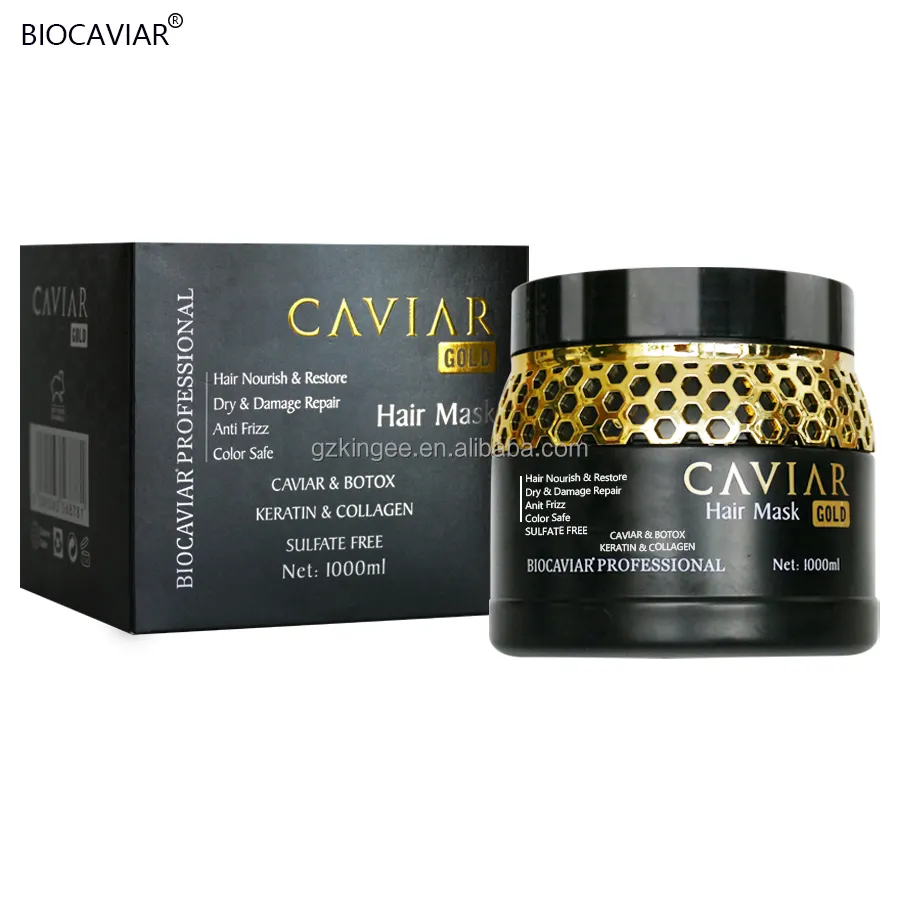Mặt Nạ Dưỡng Tóc Bio Caviar Hyaluronic Acid Mới 2022 Tỏa Sáng Trị Liệu Phục Hồi Tóc Hư Tổn Chống Rụng Tóc 1000ML