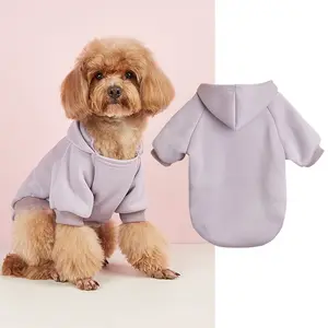 Одежда для домашних животных большого размера, теплая однотонная толстовка с капюшоном, толстовка с капюшоном для щенков и кошек