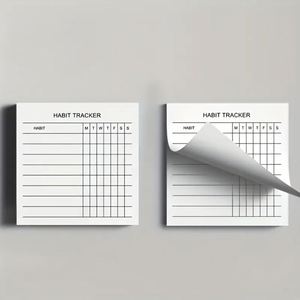 Bloc-notes essentiel de 50 pages pour la formation aux habitudes, idéal pour la planification de la rentrée scolaire et les rappels de bureau pour les études - Product Image 4