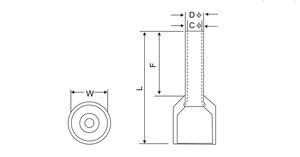 أنبوب طرفي عالي الجودة من النوع المقاوم للحرارة باللون الأبيض والبرتقالي للبيع حديثًا - Product Image 3