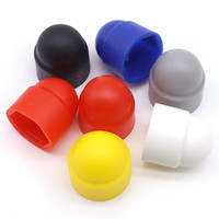 Usine en gros capuchons de couverture d'écrou en plastique 32mm capuchon de boulon en plastique couvre de roue de voiture capuchons d'écrou de Protection bombés hexagonaux
