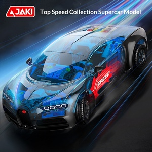 JK8808 Voiture de course sportive semi-transparente bleue, concept de voiture mécanique, cadeau pour enfants, jouet de construction tendance en plastique ABS - Product Image 5