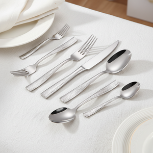 Vente <span class=keywords><strong>en</strong></span> gros usine – Ensemble de <span class=keywords><strong>couverts</strong></span> de luxe <span class=keywords><strong>en</strong></span> acier inoxydable 18/10, design miroir poli, style europé<span class=keywords><strong>en</strong></span>, pour steak, couteau, fourchette et cuillère - Product Image 1