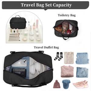 Bolsa de Viaje Multifuncional Resistente con Gran Capacidad, Bolsa de Aseo con Compartimentos Organizados, Ideal como Equipaje de Mano para Mujeres - Product Image 2