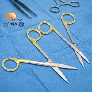 <span class=keywords><strong>Ciseaux</strong></span> chirurgicaux dentaires en acier inoxydable, carbure de tungstène, manche doré, <span class=keywords><strong>ciseaux</strong></span> de laboratoire dentaire, instruments dentaires pour chirurgie buccale - Product Image 1